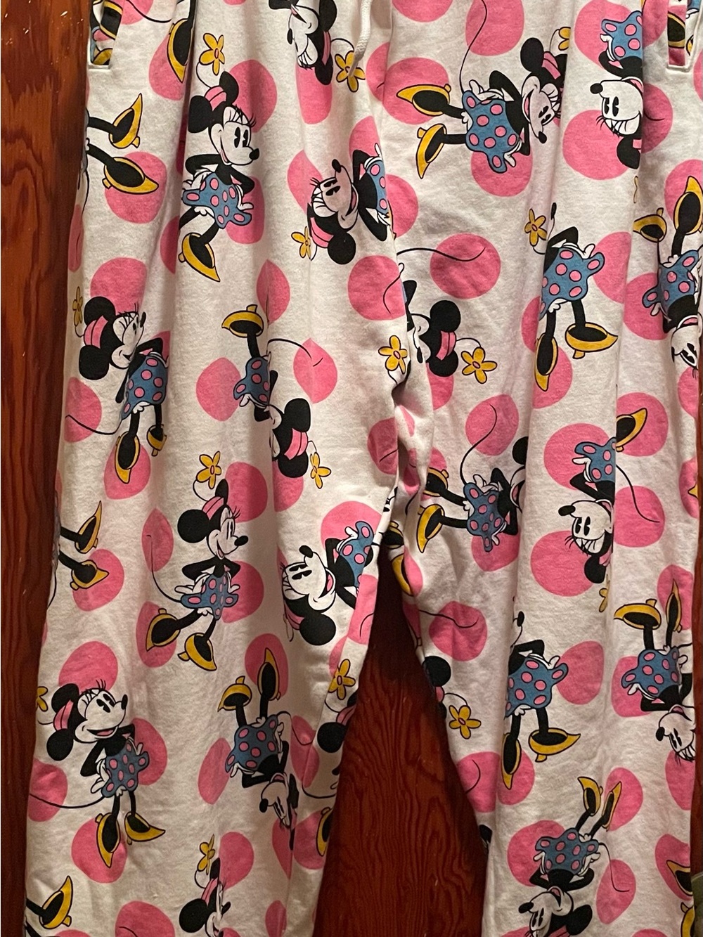 Disney Minnie Mouse Pink Polka Dot Kids Pajama Pants